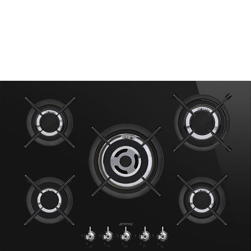 Smeg PV375CNDE Kochfeld | Einbauversion | Schwarz, Einbauversion, 70 cm