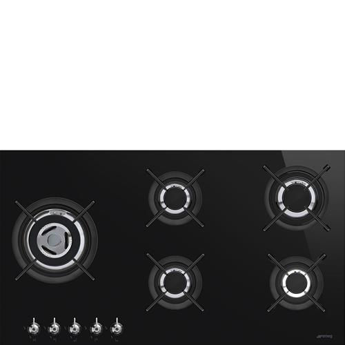 Smeg PV395LCNDE Plaque de cuisson | Intégré | Noir, À encastrer, 90 cm