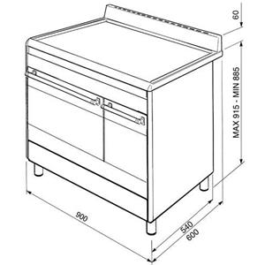 Kochzentrum Smeg SCB92MX8