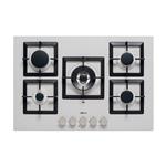 Elleci PMSP75179CS Gaskochfeld einbau 5 Zonen, Aluminium-Oberfläche, Touch-Steuerung | Energieklasse N/A