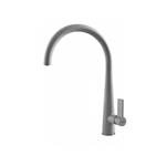 Elleci Mix Athena Grigio Cemento 48 - 6AMGKATH48 Grifo monocomando Fregadero | Acabado acero, Caño orientable, Cartucho cerámico