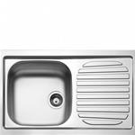 Smeg LYP791D Sink Built-in | Stainless steel, single basin dx, under-top installation