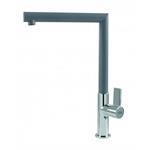 Elleci Mix Ares Grigio Cemento 48 - 6AMGKARE48 Grifo monocomando Fregadero | Clase energética - | Acabado cromado, Caño giratorio, Cartucho cerámico