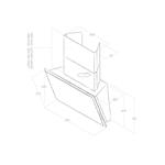 Elica Elle BL/F/80 650 m³/h Wall-mounted Black