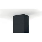 Faber KIT CAMINO ISOLA H450-590 DARK GREY - 112.0516.430 Fireplace kit Accessories | Chimney extension, Dark grey matte finish, Compatible with Faber island hoods