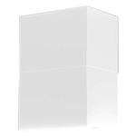 Faber KIT CAMINO ISOLA H450-590 WHITE MAT - 112.0516.428 Fireplace kit Accessories | Chimney extension, Matte white finish, Compatible with Faber island hoods