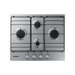 Samsung NA64H3110BS Gaskochfeld einbau Edelstahl, Einbauversion, 60 cm
