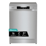Hisense HS643C90X Geschirrspüler | Freistehend | Energieklasse C | Freie Installation, Maximale Größe (60 cm), Silber