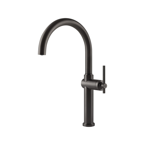 Gessi HABITO Girevole Black Metal Brushed PVD - 60670#707 Mitigeur Évier | Métal noir brossé PVD, Bec pivotant 360°, Débit réglable