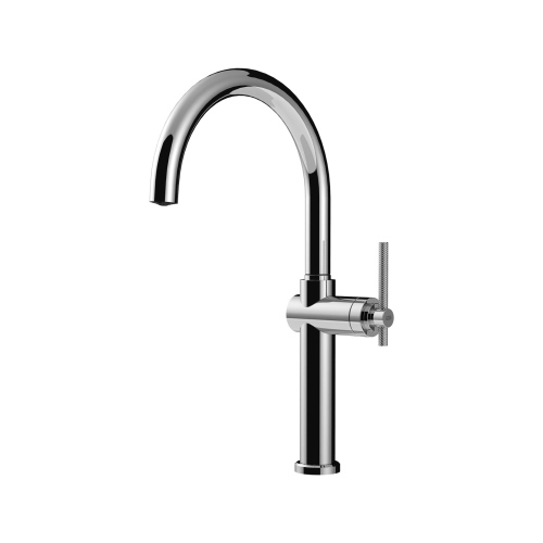 Gessi HABITO Girevole Chrome - 60670#031 Mixer tap Sink | Shiny chrome, 360° swivel spout, Adjustable flow