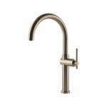 Gessi HABITO Girevole Finox Brushed Nickel - 60670#149 Mitigeur Évier | Nickel brossé Finox, Bec pivotant 360°, Débit réglable