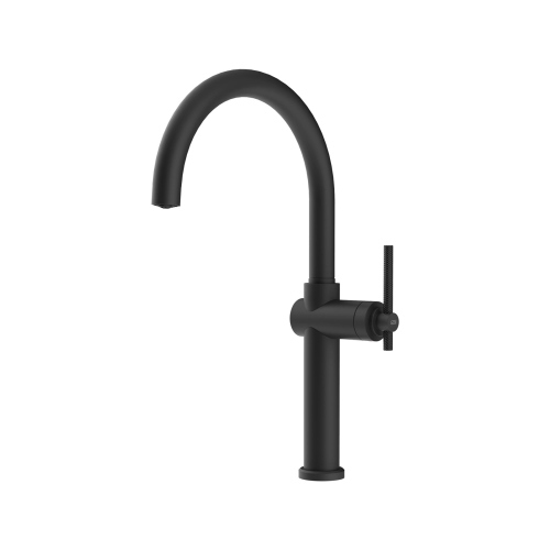 Gessi HABITO Girevole Matte Black - 60670#299 Mixer tap Sink | Matt black, 360° swivel spout, Adjustable flow