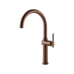 Gessi HABITO Girevole Copper Brushed PVD - 60670#708 Mitigeur Évier | Cuivre brossé PVD, Bec pivotant 360°, Débit réglable
