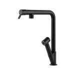 Gessi FISSO Estraibile Matte Black - 60640#299 Mitigeur Évier | Noir mat, Douchette extractible, Tuyau flexible extensible