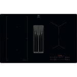 Electrolux KCC83410CK Induction hob with integrated extractor hood built-in Black, Recessed, 80 cm | Energy Class A+
