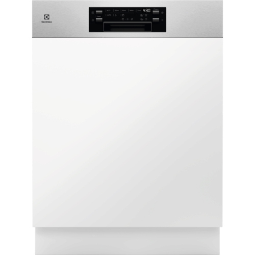 Electrolux E62IB200SX Lave-vaisselle | Semi-intégré | Classe énergétique B | Partiellement escamotable, Dimension maximale (60 cm), acier inoxydable