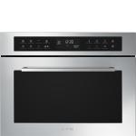 Smeg SF4400MCX1 Microwave oven | Built-in | Energy Class A+ | Grill + Microwave, black glass, 40 L