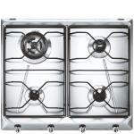 Smeg SRV564-3 Kochfeld | Einbauversion | Edelstahl, Einbauversion, Gas