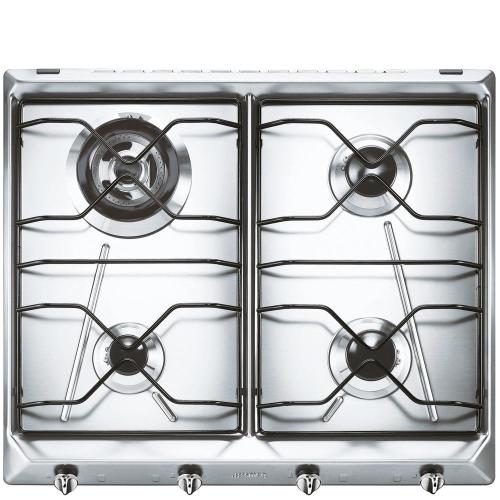 Smeg SRV564-3 Kochfeld | Einbauversion | Edelstahl, Einbauversion, Gas