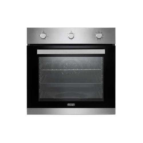 De'Longhi DLM8LX Horno Encastrado | Clase energética A | elettrico multifunzione (8F), Classe A Manopole verniciate e maniglia in metallo spazzolato, Contaminuti 60’, Cavità 70 litri con telai laterali, Ventilazione tangenziale di raffreddamento, Acciaio 