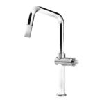 Gessi HABITO Estraibile Black Metal Brushed PVD - 60652#707 Mitigeur Évier | Métal noir brossé PVD, Douchette extractible, Tuyau flexible extensible