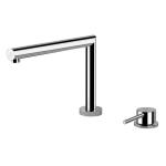 Gessi Gessi SU&GIU Sottofinestra Chrome - 50107#031 Grifo monocomando Fregadero | Cromo brillante, Caño abatible bajo ventana, Altura reducida bajo ventana