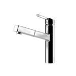 Gessi THALIUM Monogetto Chrome - 60533#031 Grifo monocomando Fregadero | Cromo brillante, Boca monochorro fija, Caudal reducido ahorro agua