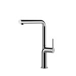 Gessi STELO Girevole Finox Brushed Nickel - 60309#149 Mitigeur Évier | Nickel brossé Finox, Bec pivotant 360°, Débit réglable