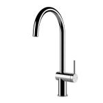 Gessi INEDITO Girevole Finox Brushed Nickel - 60411#149 Grifo monocomando Fregadero | Níquel cepillado Finox, Caño giratorio 360°, Caudal ajustable