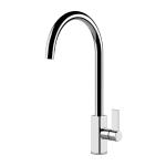 Gessi MONACO Girevole Chrome - 17159#031 Grifo monocomando Fregadero | Cromo brillante, Caño giratorio 360°, Caudal ajustable