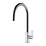 Gessi MONACO Estraibile Chrome - 17163#031 Grifo monocomando Fregadero | Cromo brillante, Ducha extraíble, Manguera flexible extensible