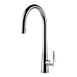 Gessi PROTON Estraibile Chrome - 17153#031 Grifo monocomando Fregadero | Cromo brillante, Ducha extraíble, Manguera flexible extensible