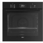 Elleci FVUP601BKNB Four encastré 6 feux, grilles en fonte, design moderne