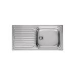Elleci Inox Sky 480 1000X500 1Vg Dx Sat  - 6ALIK480SACDX Sink On-counter | 2 bowls, Stainless steel, Side drainer