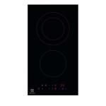 Electrolux LHR3233CK Plaque de cuisson Encastrable | Classe énergétique N/A | 30 cm, 2 zones, Noir