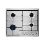 Electrolux EGS6424X Plaque de cuisson Encastrable | Grilles en fonte, allumage intégré, Sicurgas