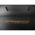 Falmec Light Is.180 C0001 Profilo Bronzo Sat. Nero 220-240V - 50-60Hz T50 C/Filtro Campana extractora Isla | Clase energética A | Campana de isla en acero pintado color bronce, 180 cm de ancho, tecnología Multi-Air, iluminación LED