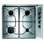 Indesit PAA 642 IX/I WE Gaskochfeld einbau 4 Gaskochfelder, emaillierte Roste, Gassicherheit