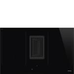 Smeg HOBD472D Hob with integrated extractor hood | Built-in | Energy Class A++ | Black, Recessed, 70 cm