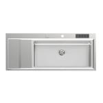 Foster Stripe 1Vdx+Sc Sft C/Prtclt - 4504051 Sink  1 vasca: 750 x 350, Piletta automatica 3½, Possibilità di fori aggiuntivi | Built-in