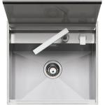 BARAZZA 1LLB60 Sink Built-in | 1 bowl with lid, 83x34x18.3 cm, AISI 304 stainless steel