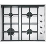 BARAZZA 1PLB4 Plaque de cuisson à gaz Encastrable | Inox AISI 304, grilles fonte, brûleurs 1kW+1,75kW+2,5kW