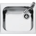 BARAZZA 1IS6060/1 Sink Built-in | Stainless steel, 1 bowl, 63x53x22 cm
