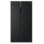 Haier HSR3918ENPB Réfrigérateur-congélateur Pose libre | Classe énergétique F | Porte-fenêtre, 466 L, onduleur