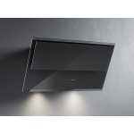 Falmec Verso Easy 55 Vetro Nero Lucido Ral 9005 220-240V - 50-60Hz T80 C/Filtro Campana extractora De pared | Clase energética C | Cristal negro, Filtro de carbón activo, Iluminación LED
