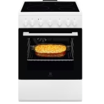 Electrolux LKR620066W Cooker Freestanding | Class A | Ceramic glass hob, electric oven, white color