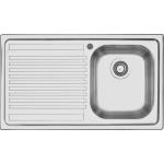 BARAZZA 1LFS91S Sink Built-in | 2 bowls, 34x39x21 cm, Left drainer