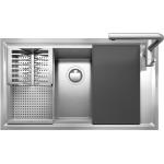 BARAZZA 1LES91RK Sink Built-in | 1 bowl + drainer, 71x40x21.5 cm, Stainless steel AISI 304
