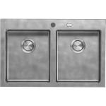 BARAZZA 1LUN82 Sink Built-in | 71x40x19.5 cm, AISI 304 stainless steel, Perimeter overflow