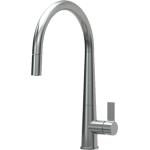 Elleci Mix Athena Plus Cromato - 6AMIKATPCR Grifo monocomando Fregadero | Acabado Titanium, Caño orientable, Cartucho cerámico